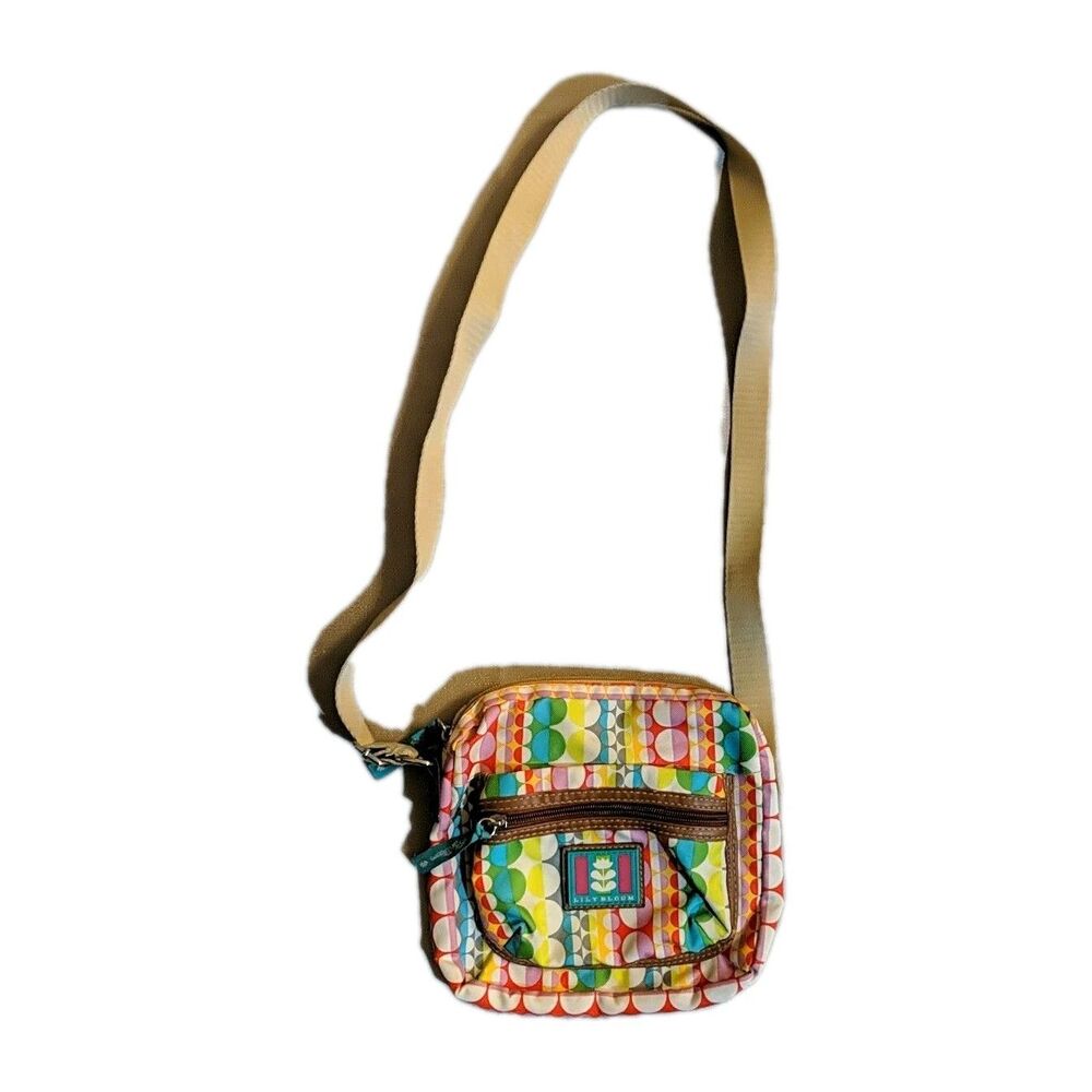 Lily Bloom Gumball Circle Pattern Crossbody Bag Colorful Youthful Purse